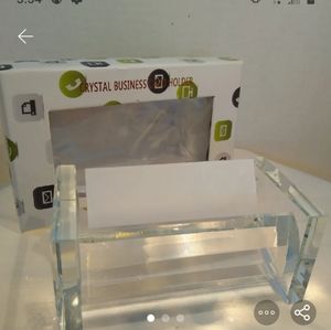 Crystal Business card holder